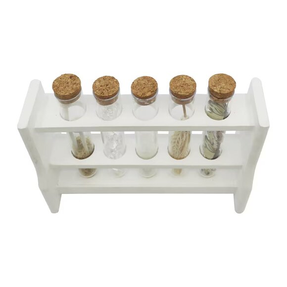 Halloween 9" White Test Tubes Decoration by Ashland® Wood Magic Forest Witch - Picture 3 of 5